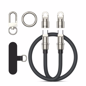 BWOO Lanyard кабель USB-C - USB-C 1.2m 60W с ремешком