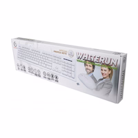 "Rebeltec" belaidis rinkinys: klaviatūra + pelė, balta WHITERUN