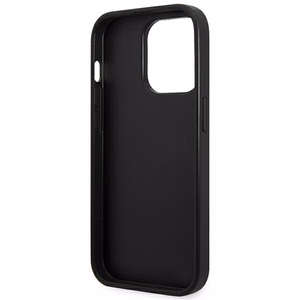 Karl Lagerfeld Saffiano Mono Metalinis Logotipas iPhone 14 Pro Max 6.7" Dėklas - pilka