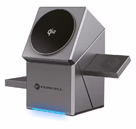 Belaidis įkroviklis Forcell 3in1 (F-06) (MagSafe) (Phone; Pods; Watch) 15W