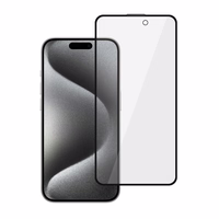 Grūdintas stiklas Tel Protect 10X Privacy Titanium for Iphone 15 Pro (vokas)