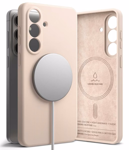 Ringke Silikoninis MagSafe Dėklas for Samsung Galaxy S26+ - rožinis