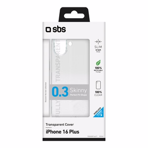 Sbs Skinny dėklas iPhone 16 Plus skaidrus