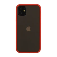 Vennus Color Button Bumper dėklas telefonui Iphone 11 Pro raudonas