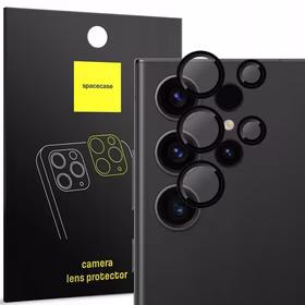 Spacecase Kameros stiklas Camera Ring Galaxy S22 Ultra juodas
