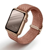 UNIQ dirželis Aspen Apple Watch 44/42/45 mm Series 1/2/3/4/5/6/7/8/9/SE/SE2 pintas rožinis/grapefruit rožinis