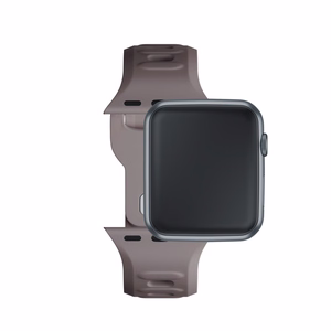 38/40/41/42 mm Taupe (small) - 3mk Silicone Watch Strap for Apple