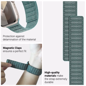Crong Melange magnetinis dirželis, skirtas Apple Watch 38 / 40 / 41 / 42 mm, turkio spalvos melanžas