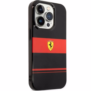 Ferrari FEHMP14XUCOK iPhone 14 Pro Max 6.7" juodas/juodas kietas dėklas IMD Combi Magsafe