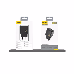 Dudao A26T GaN 25W USB-A, USB-C įkroviklis – juodas