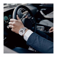 DUX DUCIS laikrodžio dirželis MILANESE nerūdijančio plieno magnetinis 47 mm sidabro spalvos