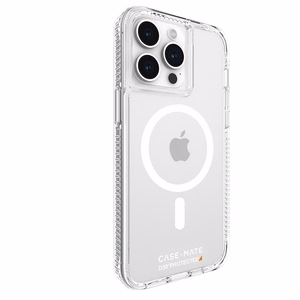 Case-Mate Ultra Tough+ D3O MagSafe dėklas, skirtas iPhone 15 Pro Max, skaidrus