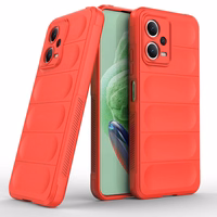 Magic Shield dėklas telefonui Xiaomi Redmi Note 12 5G / Poco X5 5G lankstus šarvuotas dėklas raudona