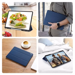Dėklas Dux Ducis Domo Samsung X930/X936 Tab S11 Ultra tamsiai mėlynas