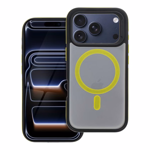 Dėklas NEO IPHONE 17 Pro suderinamas su MagSafe geltonas