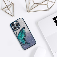 Tel Protect Butterfly Water dėklas telefonui Iphone 16 Plus mėlynas