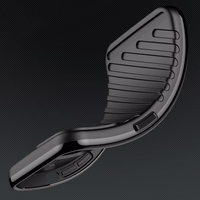 Thunder dėklas telefonui Samsung Galaxy S25 Ultra silikoninis šarvuotas dėklas - juodas