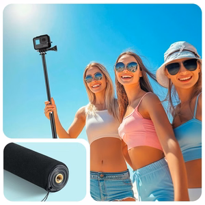 "Tech-Protect" GA100 "GoPro" / DJI monopolio ir asmenukių lazdelė - juoda