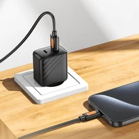 Borofone Kabelis BX114 Structure - USB į Type-C - 3A - 1 metro ilgio juodas kabelis