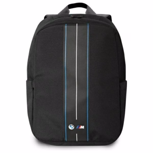 BMW Nylon Blue Stripe kuprinė nešiojamajam kompiuteriui iki 16 col., juoda