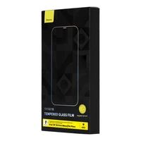Baseus viso ekrano grūdintas stiklas iPhone 14 Plus / 13 Pro Max su garsiakalbio dangteliu 0.4mm + montavimo rinkinys