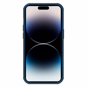 Dėklas Nillkin Super Frosted Shield Pro Apple iPhone 14 Pro mėlynas