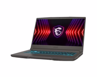 MSI Thin 15 B13VE-3091XPL Intel® Core™ i5 i5-13420H Knyginis kompiuteris 39,6 cm (15.6") „Full HD“ 16 GB DDR4-SDRAM 512 GB SSD NVIDIA GeForce RTX 4050 Wi-Fi 6E (802.11ax) NoOS Juoda