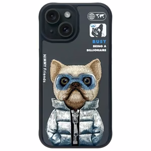 Nimmy Cool&Cute 2.0 dėklas telefonui iPhone 15 - juodas
