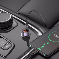 Automobilinis įkroviklis Borofone BZ20 PD20W+QC3.0 38W juodas