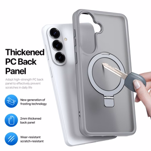 Dėklas Dux Ducis Yind Magnetic Stand Samsung S947 S26 Plus pilkas
