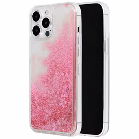 Dėklas telefonui Liquid Heart Iphone 11 Pro rožinės aukso spalvos