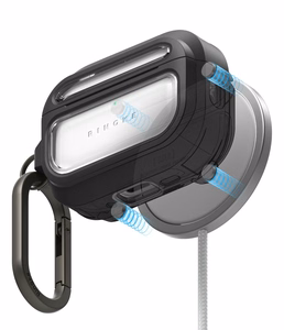 RINGKE UX MAGNETIC MAGSAFE APPLE AIRPODS PRO 3 juodas/CLEAR