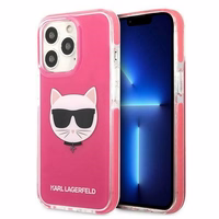 KARL LAGERFELD KLHCP13LTPECPI IPHONE 13 PRO / 13 6.1 "DĖKLAS FUCHSIA / FUSCHIA CHOUPETTE HEAD