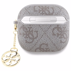 Guess GUA4G4GSMP AirPods 4 dėklas rožinis 4G Charm kolekcija