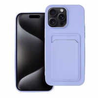 Kortelių dėklas telefonui IPHONE 15 Pro Max violetinis