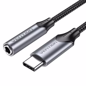Vention BGMHA garso kabelis 0,1 m 3.5mm C tipo USB Pilka