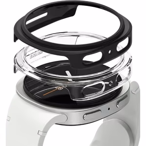 Ringke Slim 2 rinkinys dėklas Samsung Galaxy Watch 8 40mm - skaidrus-matinis juodas