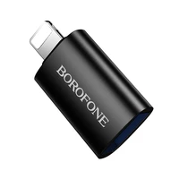 Borofone adapteris BV26 - USB į Lightning - juodas