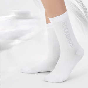 Rockbros 490067005 šviesą atspindinčios dviratininko kojinės, S dydis – baltos
