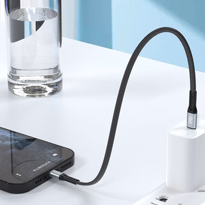 Dudao L10P Lightning - USB-C PD 20W kabelis 0.23m - juodas