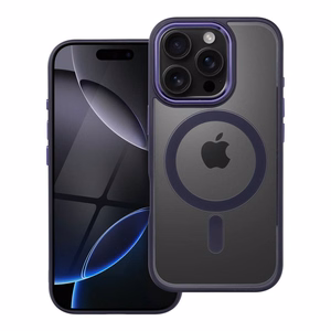 Dėklas telefonui COLOR EDGE MAG COVER suderinamas su MagSafe IPHONE 16 Pro - violetinis