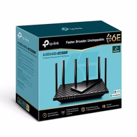 TP-Link Archer AXE75 belaidis maršrutizatorius Gigabitinis eternetas Trijų dažnio juostų (2,4 GHz / 5 GHz / 6 GHz) Juoda