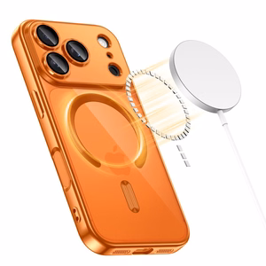 Tech-Protect MagFlex MagSafe dėklas iPhone 17 Pro skaidrus oranžinis