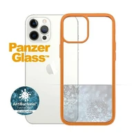 PanzerGlass ClearCase dėklas telefonui iPhone 12 Pro Max – permatomas oranžinis