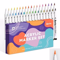 Akriliniai markeriai - flomasteriai ARRTX, 36 spalvų