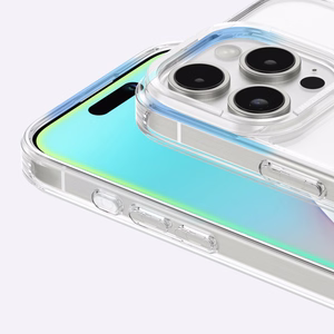 AmazingThing Minimal Mag dėklas su magnetiniu žiedu iPhone 16 Pro - skaidrus