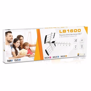 Libox LB1600 – 16 elementų pasyvioji lauko DVB-T antena su LTE filtru, 18 dB