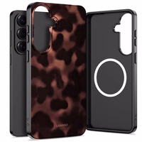 Tech-Protect Lamano MagSafe Dėklas for Samsung Galaxy S26+ - rudas and juodas