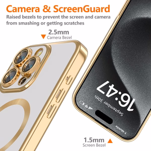 Tech-Protect MagFlex Magnetinis iPhone 16 Pro dėklas - auksinis