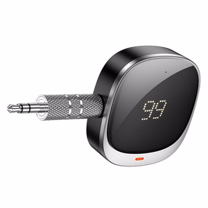 Adapter AUX bluetooth Jack 3,5 mm Hoco with display E80 black